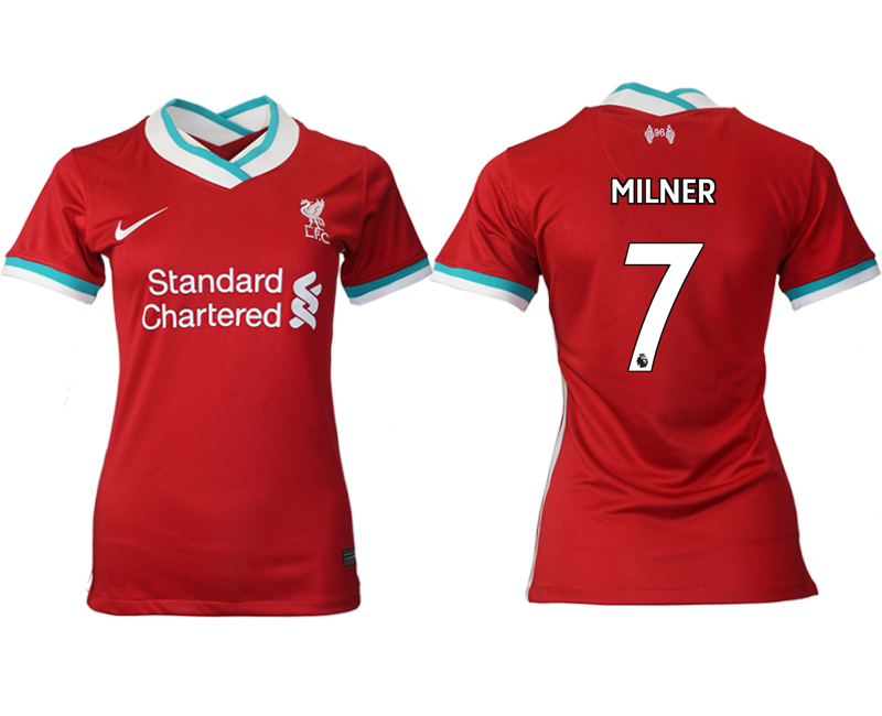 Women 2020-2021 Liverpool home aaa version #7 red Soccer Jerseys